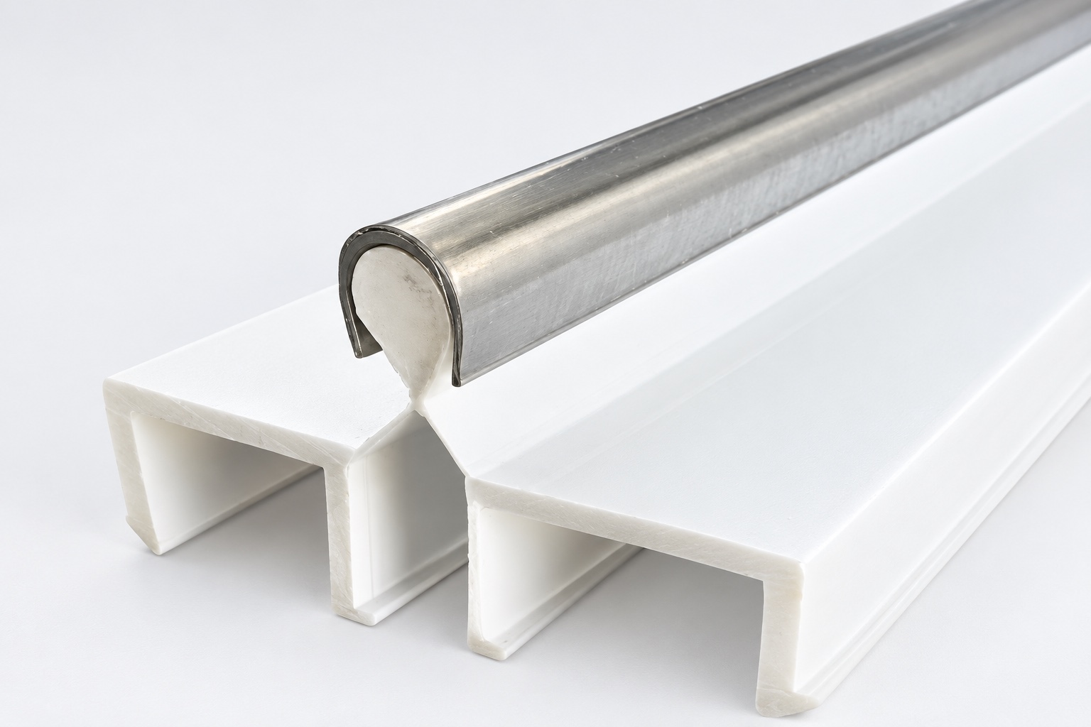 Double Panel Track end profile